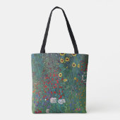Boertuin met zonnebloem door Klimt, bloemen Tote Bag (Achterkant)