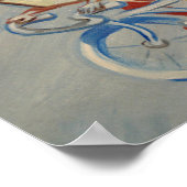 Boervis op een fiets poster (Hoek)