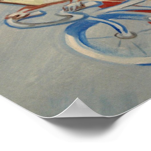 Boervis op een fiets poster (Hoek)