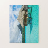 Boerwaterbungalow, Bora Bora jigzaag puzzel (Verticaal)