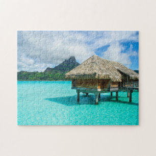 Boerwaterbungalow, Bora Bora jigzaag puzzel Legpuzzel