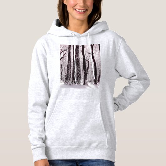 BOEST BOSSEN SNOWY WINTER SCENERY HOODIE (Voorkant)