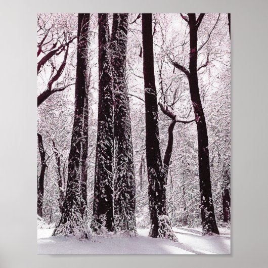 BOEST BOSSEN SNOWY WINTER SCENERY POSTER (Voorkant)