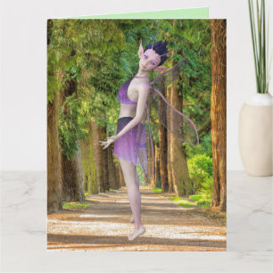 BOEST FAIRY GIRL BIRTHDAY Wenskaart Kaart