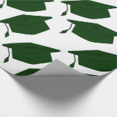 BOEST GROEN- EN WITTE AFSTUDEREN WRAPPINGPAPIER CADEAUPAPIER (Hoek)