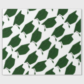 BOEST GROEN- EN WITTE AFSTUDEREN WRAPPINGPAPIER CADEAUPAPIER (Vlak)