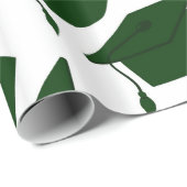 BOEST GROEN- EN WITTE AFSTUDEREN WRAPPINGPAPIER CADEAUPAPIER (Rol Hoek)