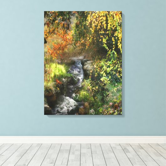 BOEST LITTLE MIDDLE RIVER CANVAS AFDRUK (Insitu (Houten vloer))