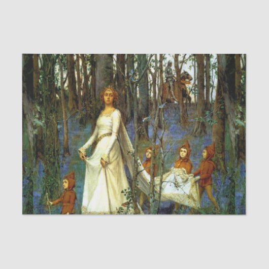 BOEST PRINCESS DWARVES KNIGHT FAIRYTALE FANTASY TISSUEPAPIER (Voorkant)