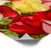 Boet van zoete erwtenbloemen poster (Hoek)