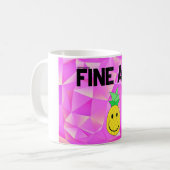 boete als ananas 11 oz. Mok (Voorkant links)