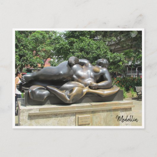 boeteboor vrouw briefkaart (Voorkant)