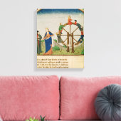 Boethius met het wiel Fortune Canvas Afdruk (Insitu (Woonkamer))