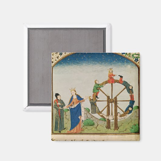 Boethius met het wiel Fortune Magneet (Voorkant / Achterkant)