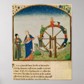 Boethius met het wiel Fortune Poster (Voorkant)