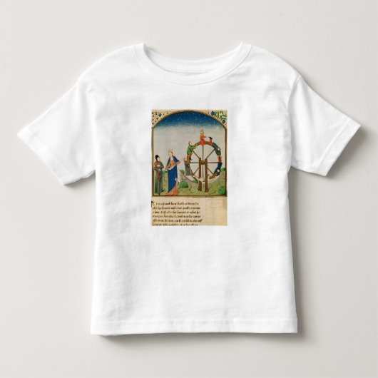 Boethius met het wiel van de Fortune Kinder Shirts (Voorkant)