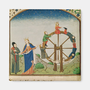 Boethius met het wiel van de Fortune Magneet