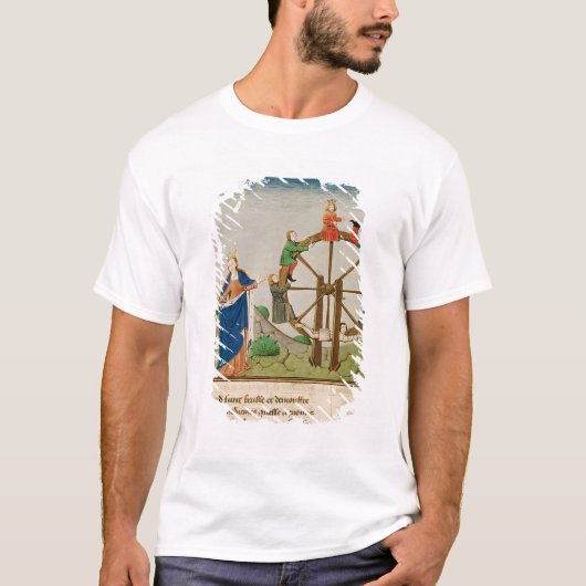 Boethius met het wiel van de Fortune T-shirt (Voorkant)