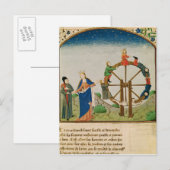 Boethius met het Wiel van Fortuin Briefkaart (Voorkant / Achterkant)