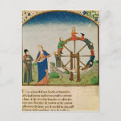 Boethius met het Wiel van Fortuin Briefkaart (Voorkant)