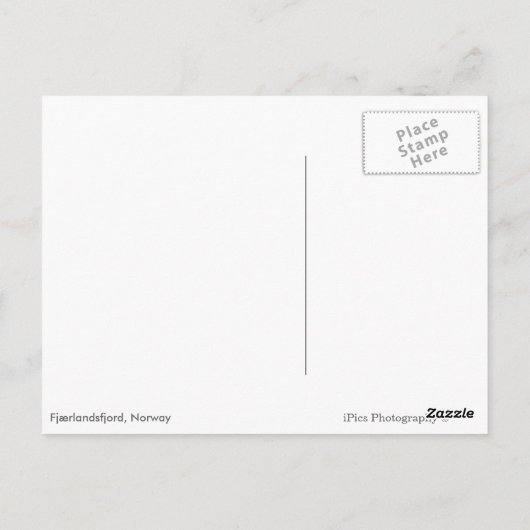 Boethouders en een fjord in Noorwegen zwarte lijst Briefkaart (Achterkant)