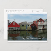 Boethouse: City Pier, Canandaigua, NY Briefkaart (Voorkant / Achterkant)