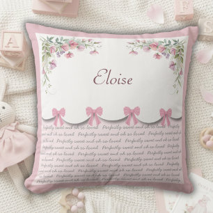 Boetiek Chic en Roze Baby Meisje Droom Nursery Kussen