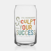 Boetseer Je Succes Blikvorm Glas (Voorkant)