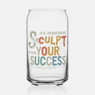 Boetseer Je Succes Blikvorm Glas