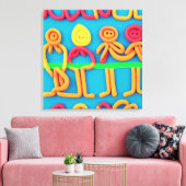 Boetseerklei Canvas Afdruk (Insitu (Woonkamer))