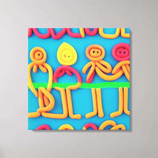 Boetseerklei Canvas Afdruk (Voorkant)