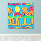 Boetseerklei Canvas Afdruk (Insitu (Houten vloer))