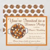 Boeuf Bourguignon Beef Stew Dinner Party Potluck Kaart (Voorkant / Achterkant)