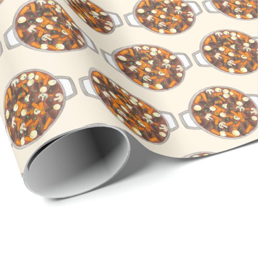 Boeuf Bourguignon rundvlees Bourgondië stoofpot Fr Cadeaupapier (Rol Hoek)