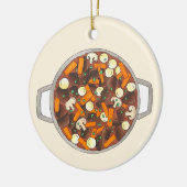 Boeuf Bourguignon rundvlees Bourgondië stoofpot Fr Keramisch Ornament (Links)