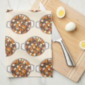 Boeuf Bourguignon rundvlees Bourgondië stoofpot Fr Theedoek (Quarter Fold)