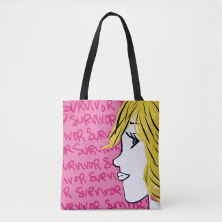 Boezemkanker Overlevende Boodschappentas Tote Bag