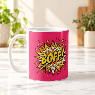 BOFF Stripboek Pop Art Heet Roze Mok