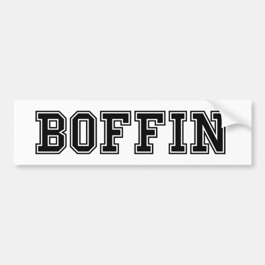 BOFFIN BUMPERSTICKER (Voorkant)