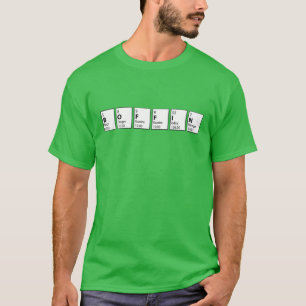Boffin Egghead Periodiek Systeem Afstudeerceremoni T-shirt