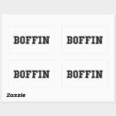 BOFFIN RECHTHOEKIGE STICKER (Vel)
