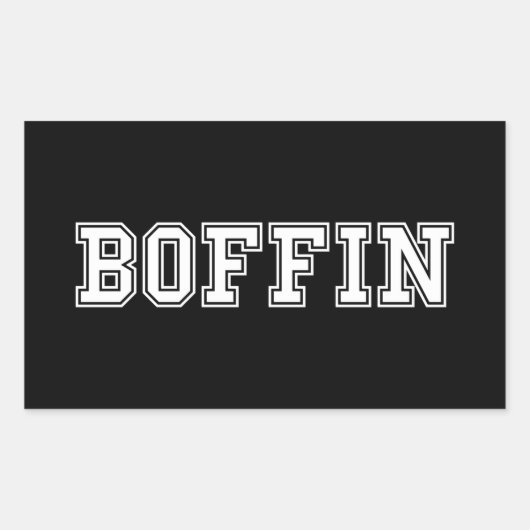 BOFFIN RECHTHOEKIGE STICKER (Voorkant)