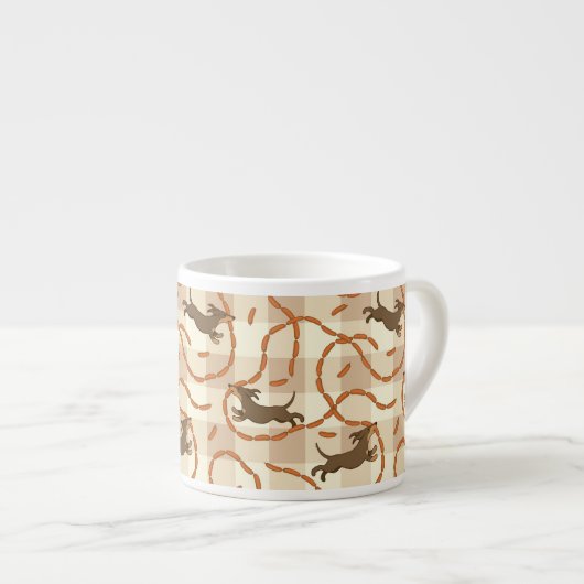 bofkonten met worstenachtergrond espresso kop (Voorkant rechts)