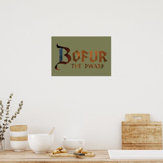 Bofur-naam Poster (Keuken)