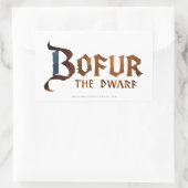 Bofur-naam Rechthoekige Sticker (Tas)