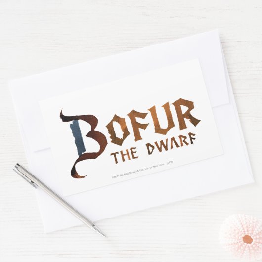Bofur-naam Rechthoekige Sticker (Envelop)