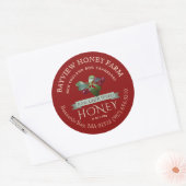 Bog Cranberry Honey Label met Cranberries (Envelop)