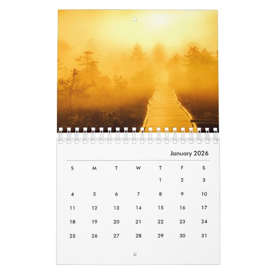 Bog Light Estonian Bogs Kalender (Jan 2026)