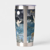 Boganhues Christmas Print Sticker Geïsoleerde Drinkbeker (Links)