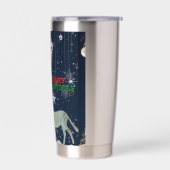 Boganhues Fantasy Print Kerststicker Geïsoleerde Drinkbeker (Links)
